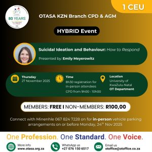 OTASA KZN Branch CPD & AGM - Hybrid