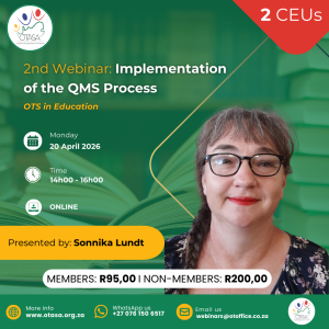 OTASA 2nd Webinar: Implementation of the QMS Process