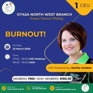 OTASA Webinar: North West AGM & CPD Session