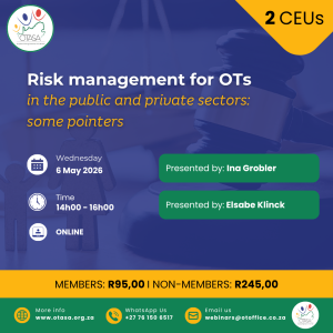 OTASA Webinar: Risk Management for OTs in the public and private sector