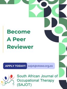 Become a Peer Reviewer with the South African Journal of Occupational Therapy