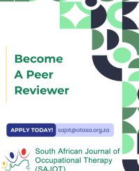 Become a Peer Reviewer with the South African Journal of Occupational Therapy
