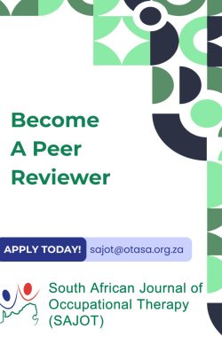Become a Peer Reviewer with the South African Journal of Occupational Therapy